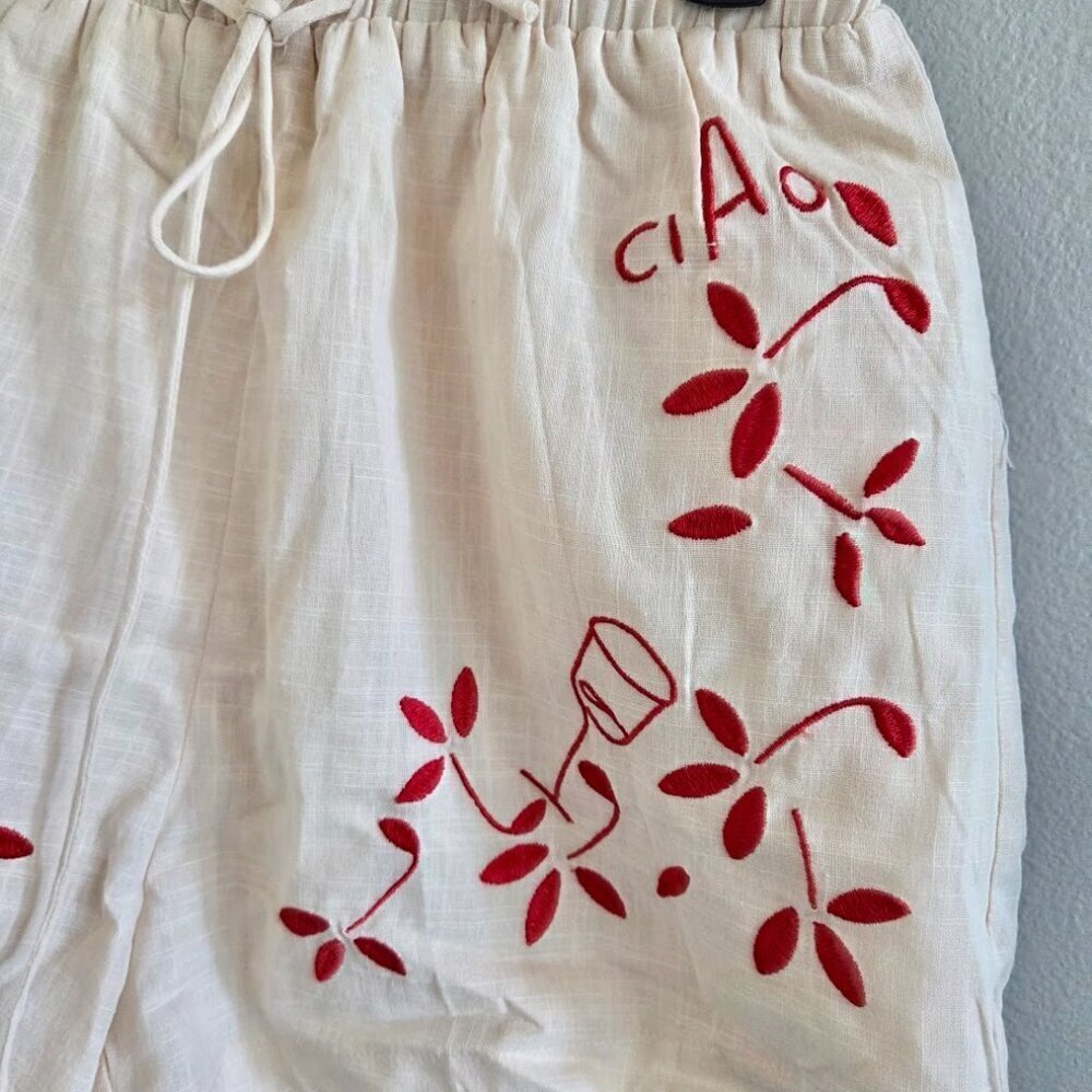 NWT Indi Luxe Embroidered Bottoms-XS - Picture 3 of 4